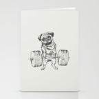 Pug Lift Stationery Card Gallery Image 2