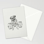 Pug Lift Stationery Card Gallery Image 2