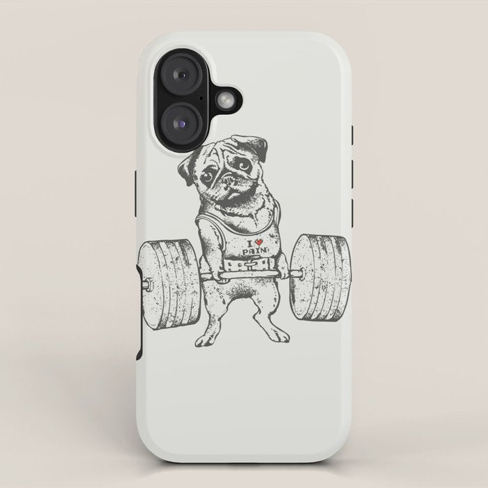 Pug Lift iPhone Case Gallery Image 1