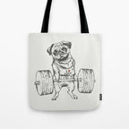 Pug Lift Tote Bag Gallery Image 1