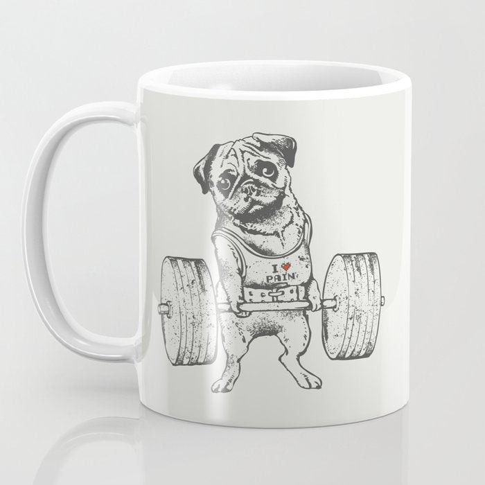 Pug Lift Coffee Mug Gallery Image 3