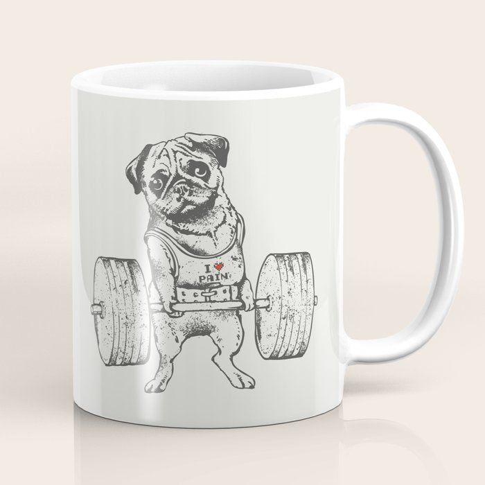 Pug Lift Coffee Mug Gallery Image 1