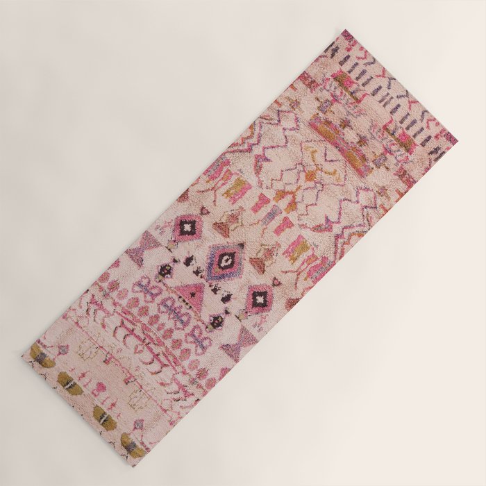 Vintage Moroccan Design Yoga Mat Gallery Image 1