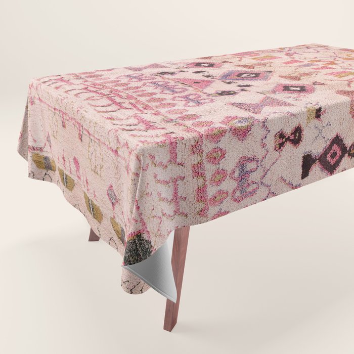 Vintage Moroccan Design Tablecloth Gallery Image 1