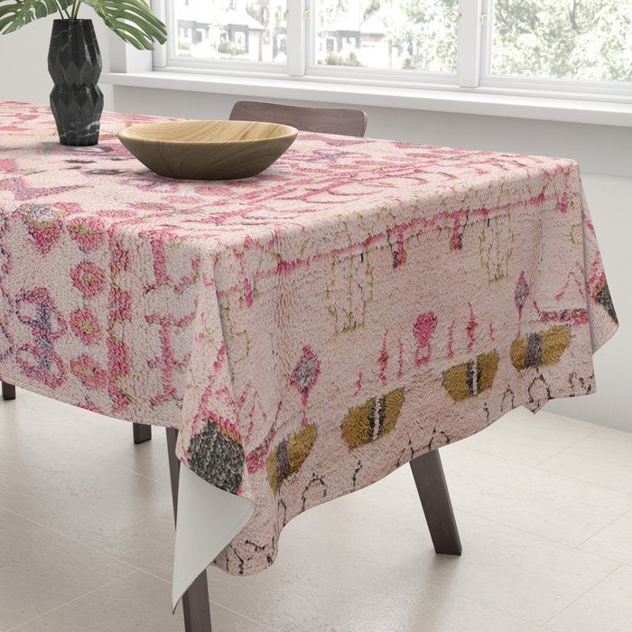 Vintage Moroccan Design Tablecloth Gallery Image 3