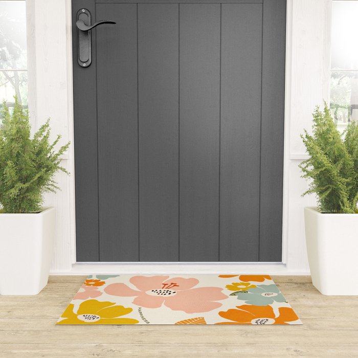 Happiness blooms Welcome Mat Gallery Image 3