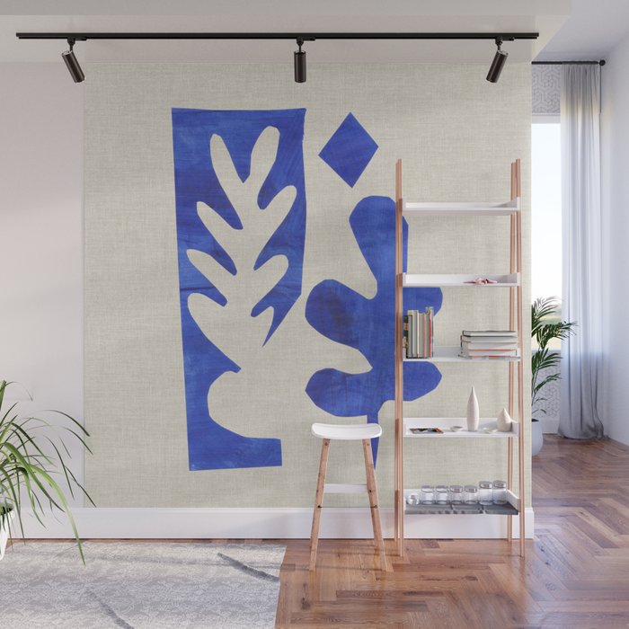 Blue Diamond Branch Wall Mural Gallery Image 1