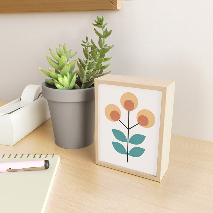 Retro Flower 1-1 Mini Art Print Gallery Image 2