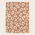 Leopard Print In Clay Brown Poster Gallery Image 4