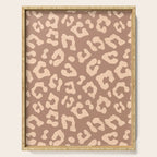 Leopard Print In Clay Brown Serving Tray Gallery Image 1