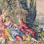 Antique Aubusson French Tapestry Romantic Garden Coffee Mug Gallery Image 2