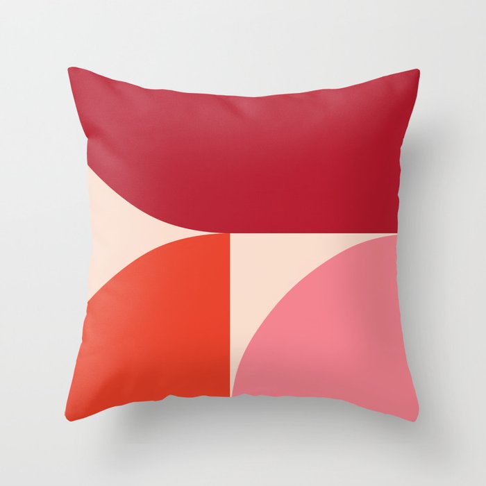 Mid Century Modern Abstract I Throw Pillow Gallery Image 6