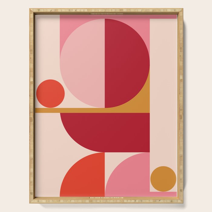 Mid Century Modern Abstract I Serving Tray Gallery Image 1