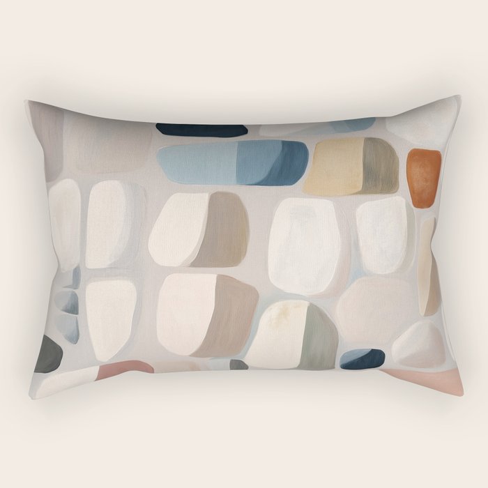 Soft Organic Stone Forms Rectangular Pillow Gallery Image 1