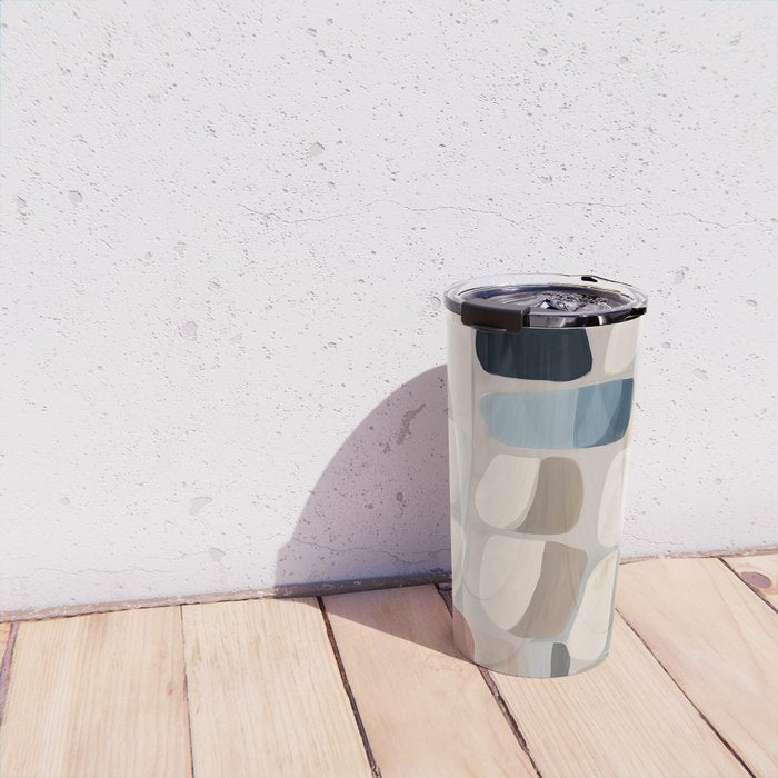 Soft Organic Stone Forms Travel Mug Gallery Image 4
