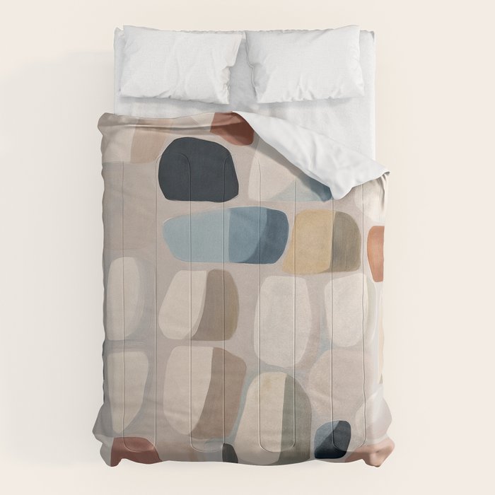 Soft Organic Stone Forms Comforter Gallery Image 6