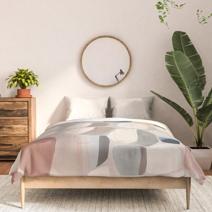Soft Organic Stone Forms Comforter Gallery Image 3