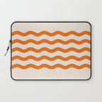 Coastal Orange / Modern Waves Series Laptop Sleeve Gallery Image 1
