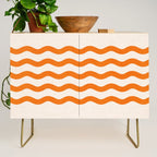 Coastal Orange / Modern Waves Series Credenza Gallery Image 1