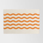 Coastal Orange / Modern Waves Series Rug Gallery Image 2