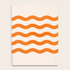 Coastal Orange / Modern Waves Series Notebook Gallery Image 4