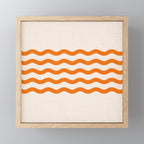 Coastal Orange / Modern Waves Series Mini Art Print Gallery Image 1