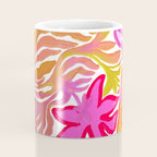 Painterly Nouveau bloom - imperfect bold textured floral art Coffee Mug Gallery Image 4