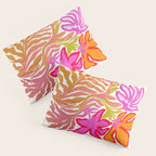 Painterly Nouveau bloom - imperfect bold textured floral art Pillow Sham Gallery Image 3