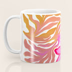 Painterly Nouveau bloom - imperfect bold textured floral art Coffee Mug Gallery Image 3