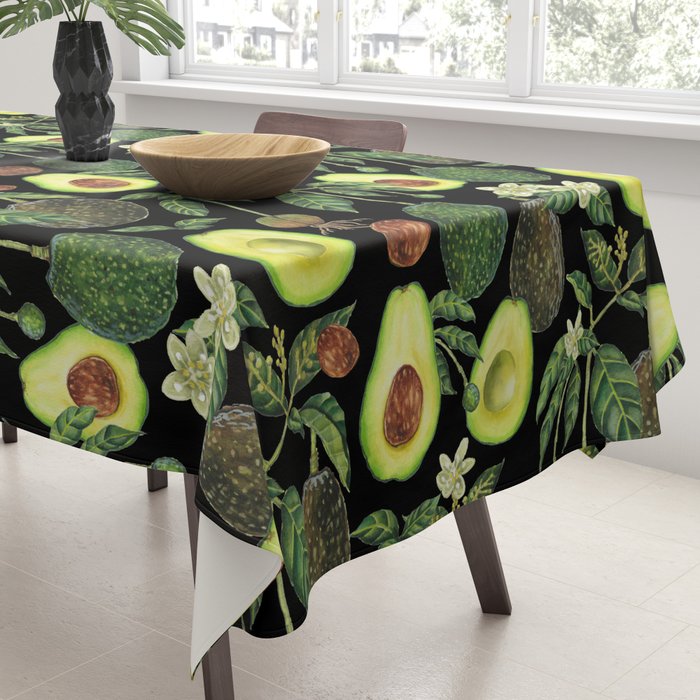 Avocado Fruit Plants - black Tablecloth Gallery Image 3