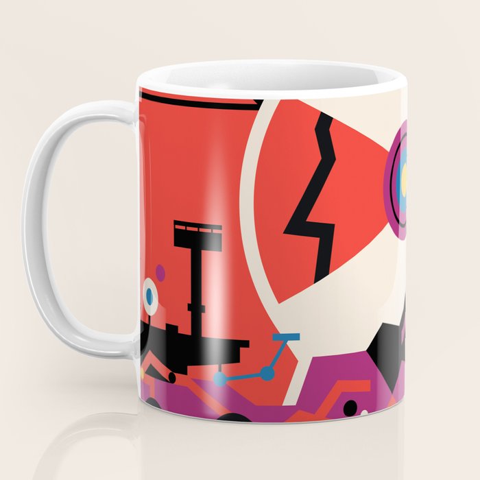 NASA Retro Space Travel Poster #9 Mars Coffee Mug Gallery Image 3