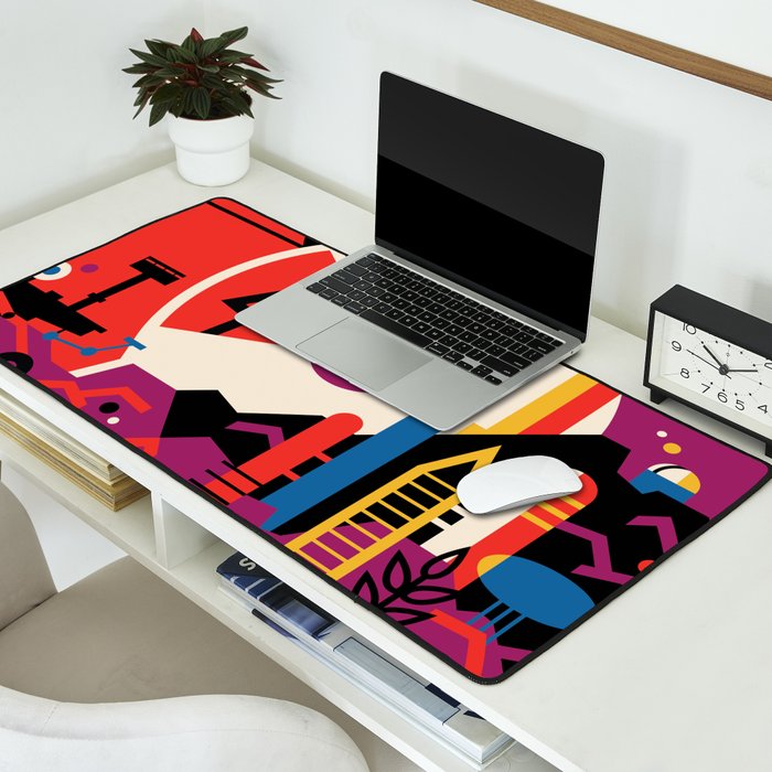 NASA Retro Space Travel Poster #9 Mars Desk Mat Gallery Image 2