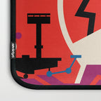 NASA Retro Space Travel Poster #9 Mars Laptop Sleeve Gallery Image 3
