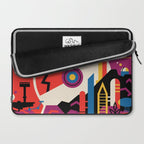 NASA Retro Space Travel Poster #9 Mars Laptop Sleeve Gallery Image 2