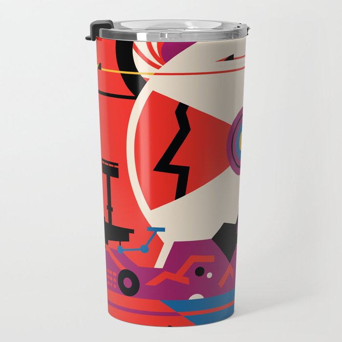 NASA Retro Space Travel Poster #9 Mars Travel Mug Gallery Image 3