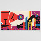 NASA Retro Space Travel Poster #9 Mars Desk Mat Gallery Image 3