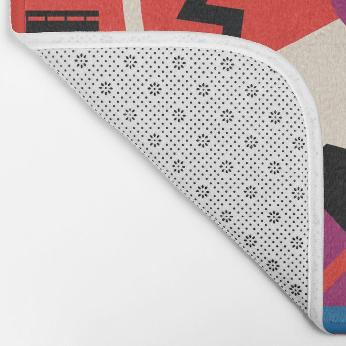 NASA Retro Space Travel Poster #9 Mars Bath Mat Gallery Image 2