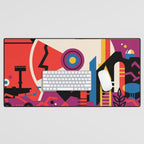 NASA Retro Space Travel Poster #9 Mars Desk Mat Gallery Image 1