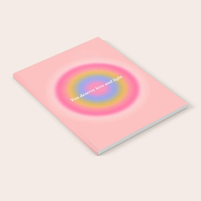 You Deserve Love And Light - Aura Gradient  Notebook Gallery Image 2