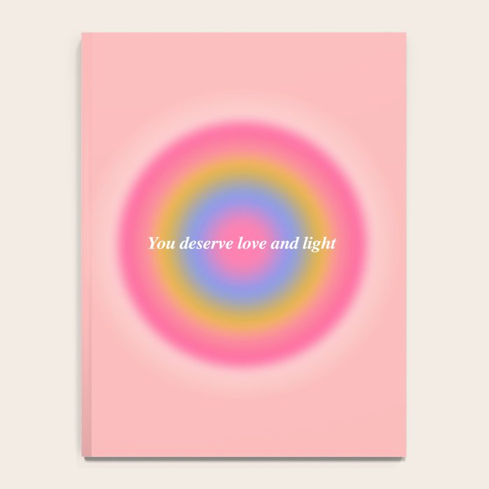You Deserve Love And Light - Aura Gradient  Notebook Gallery Image 4