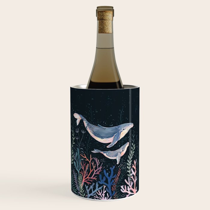Whales and Coral Wine Chiller Gallery Image 1
