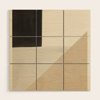 Modern Abstract Minimal Shapes 11 Wood Wall Art Gallery Image 1