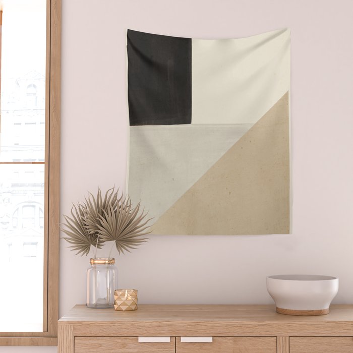 Modern Abstract Minimal Shapes 11 Wall Tapestry Gallery Image 2