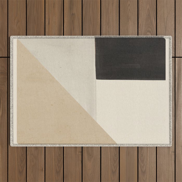 Modern Abstract Minimal Shapes 11 Outdoor Rug Gallery Image 1