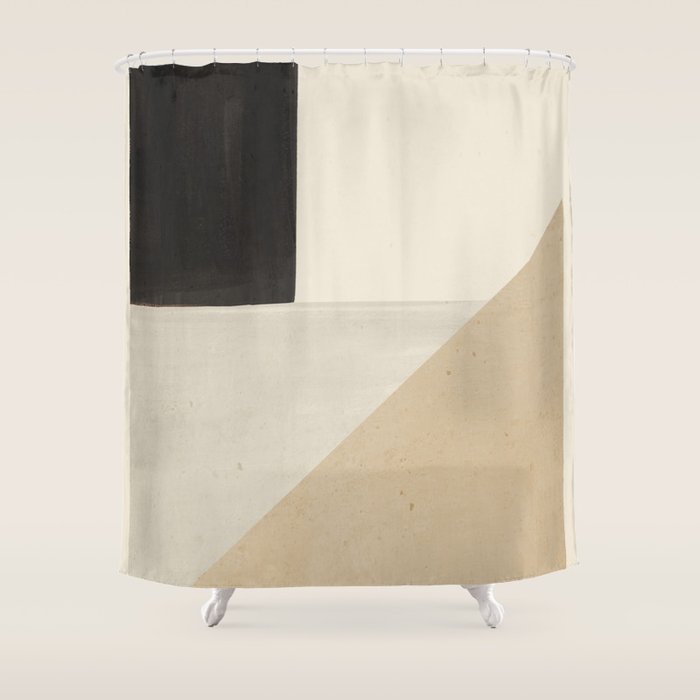 Modern Abstract Minimal Shapes 11 Shower Curtain Gallery Image 1