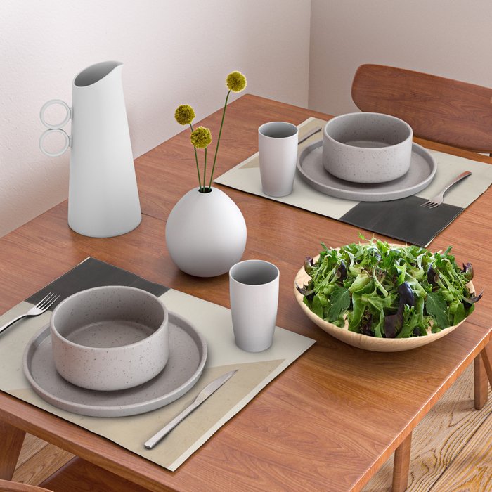Modern Abstract Minimal Shapes 11 Placemat Gallery Image 2