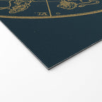 Vintage Zodiac & Astrology Chart | Royal Blue & Gold Welcome Mat Gallery Image 2