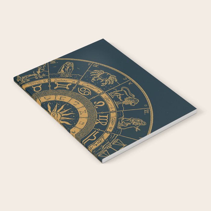 Vintage Zodiac & Astrology Chart | Royal Blue & Gold Notebook Gallery Image 2