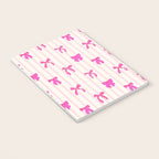 Classic Hot Pink Bows And Stripes Notebook Gallery Image 3