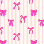 Classic Hot Pink Bows And Stripes Coffee Mug Gallery Image 2